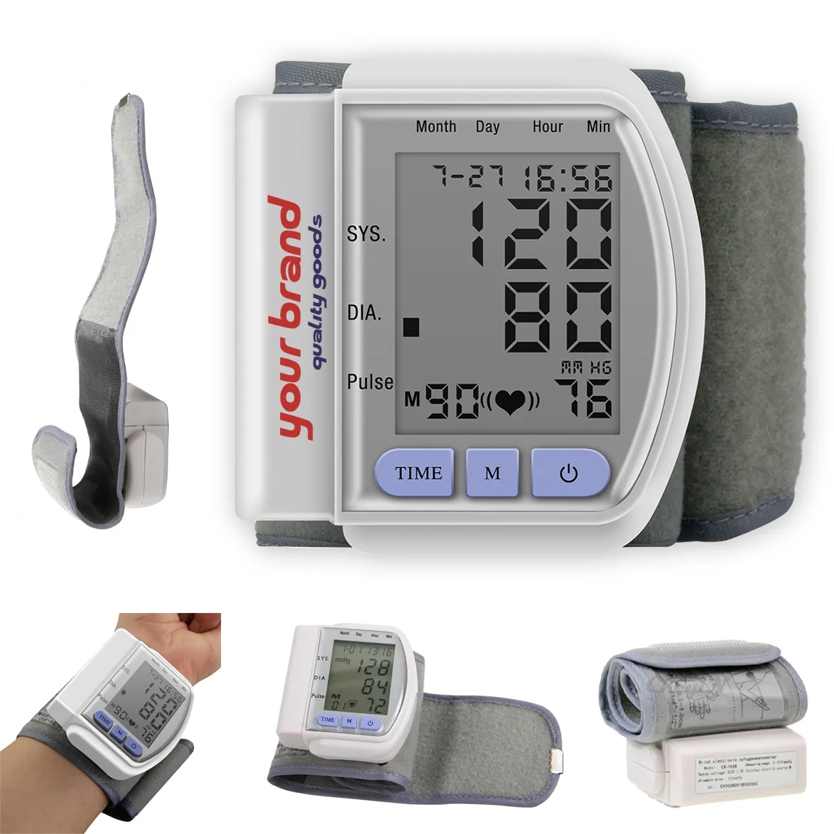 Wrist Blood Pressure Monitor Kit with Extra Large Cuff 7