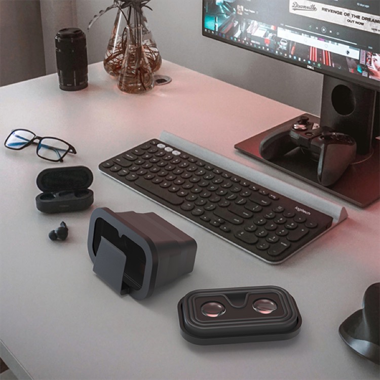 Retractable Virtual Reality Glasses w/Gift Box 2