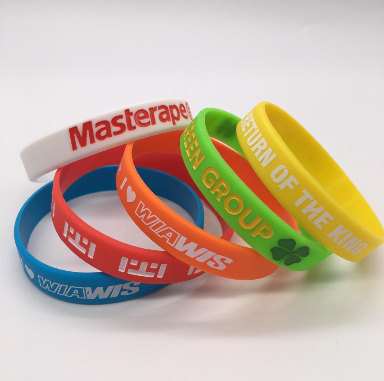 Debossed Silicone Wristband Bracelet 1