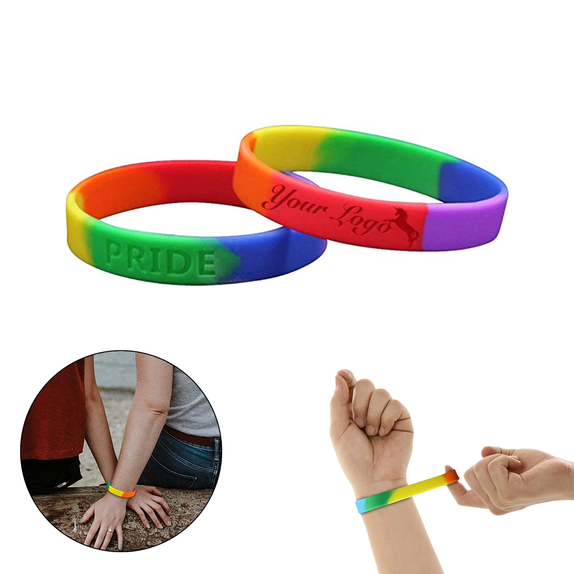Trendy Rainbow Pride wristband 1