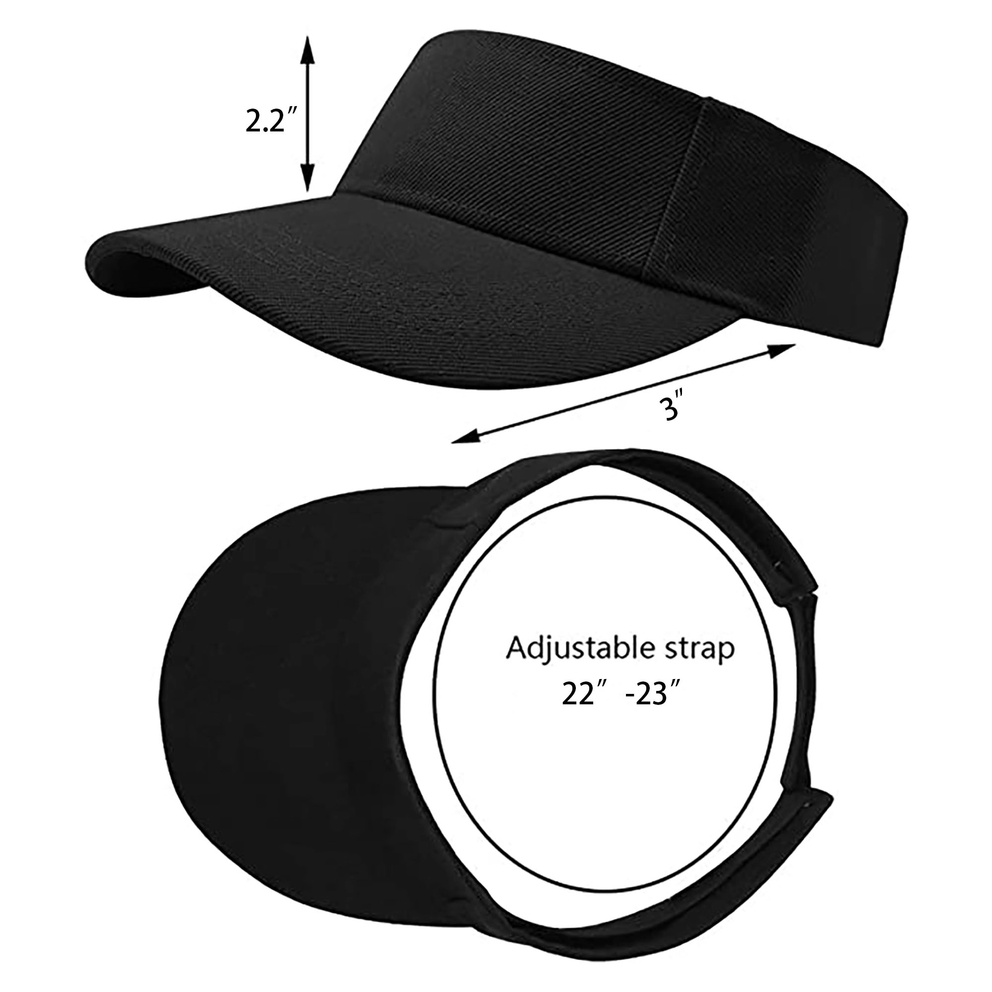 Sport Cotton Sun Visor Cap 3