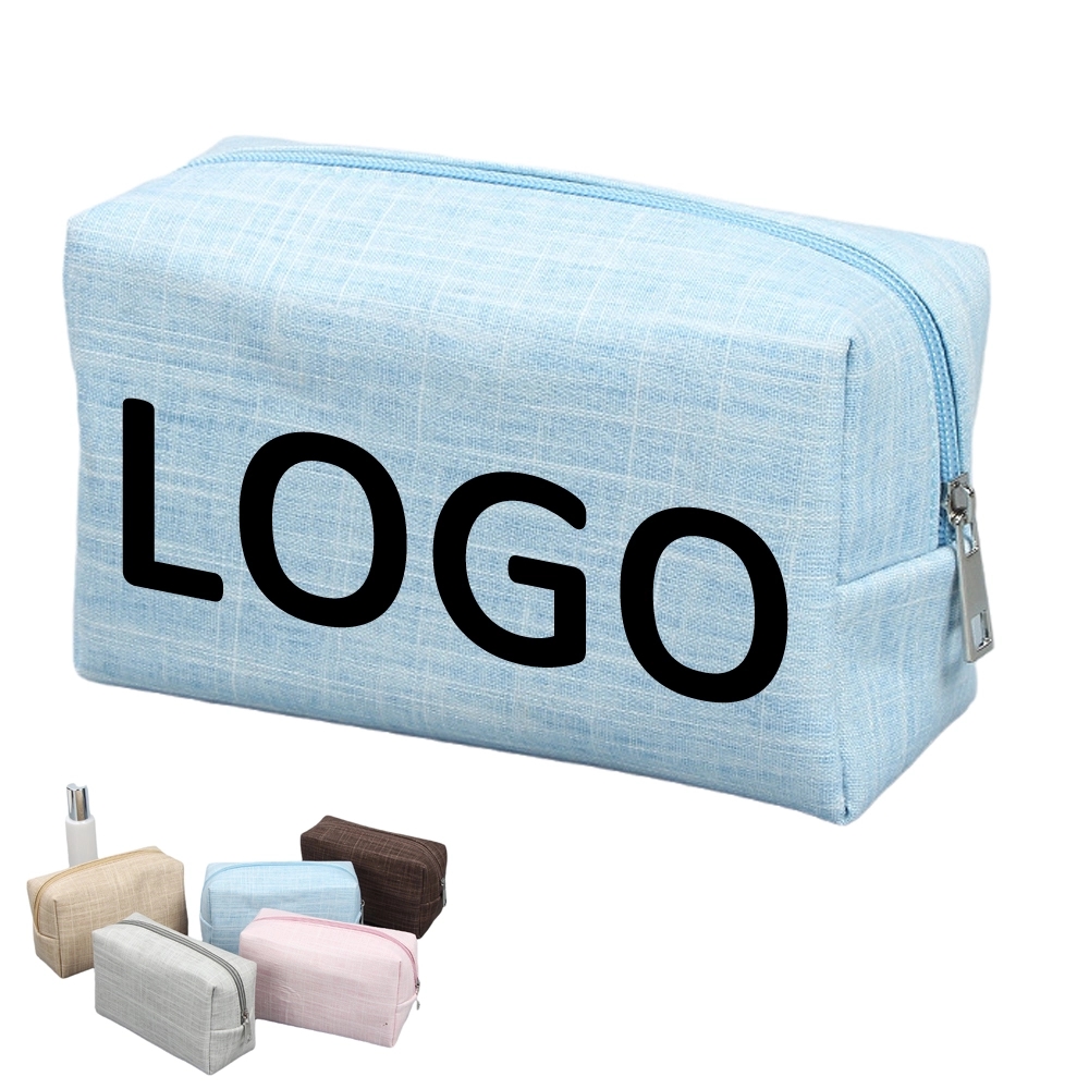 Custom Canvas Travel Makeup Pouch & Cosmetic Toiletry Bag 2