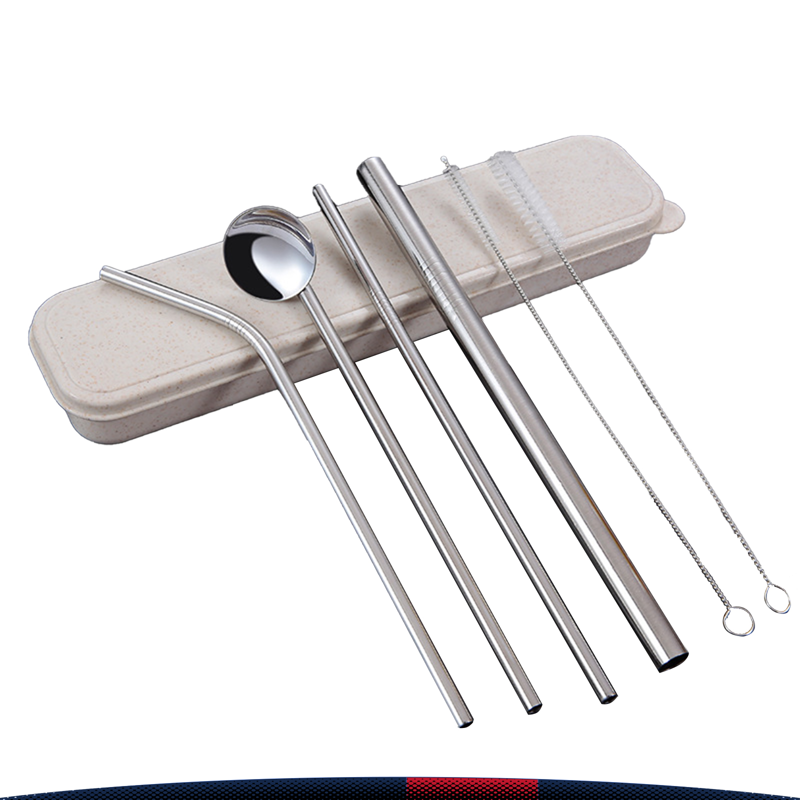Stainless Steel Straw Set 7