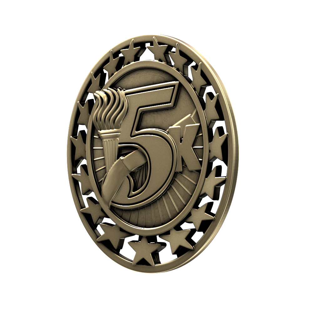 5K Star Medallion (2-1/2") 3