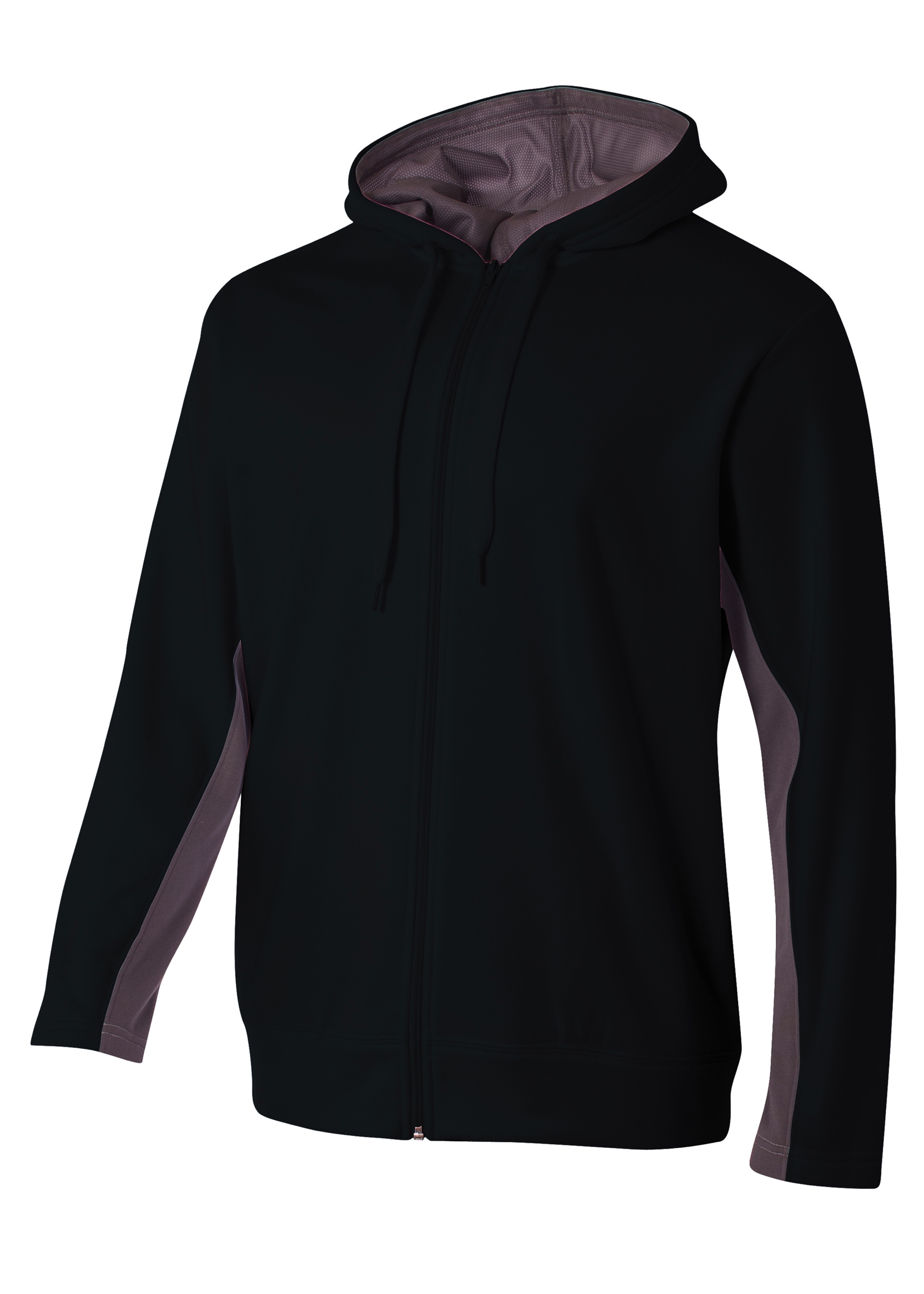 A4 Full Zip Color Block Fleece Hoodie 5
