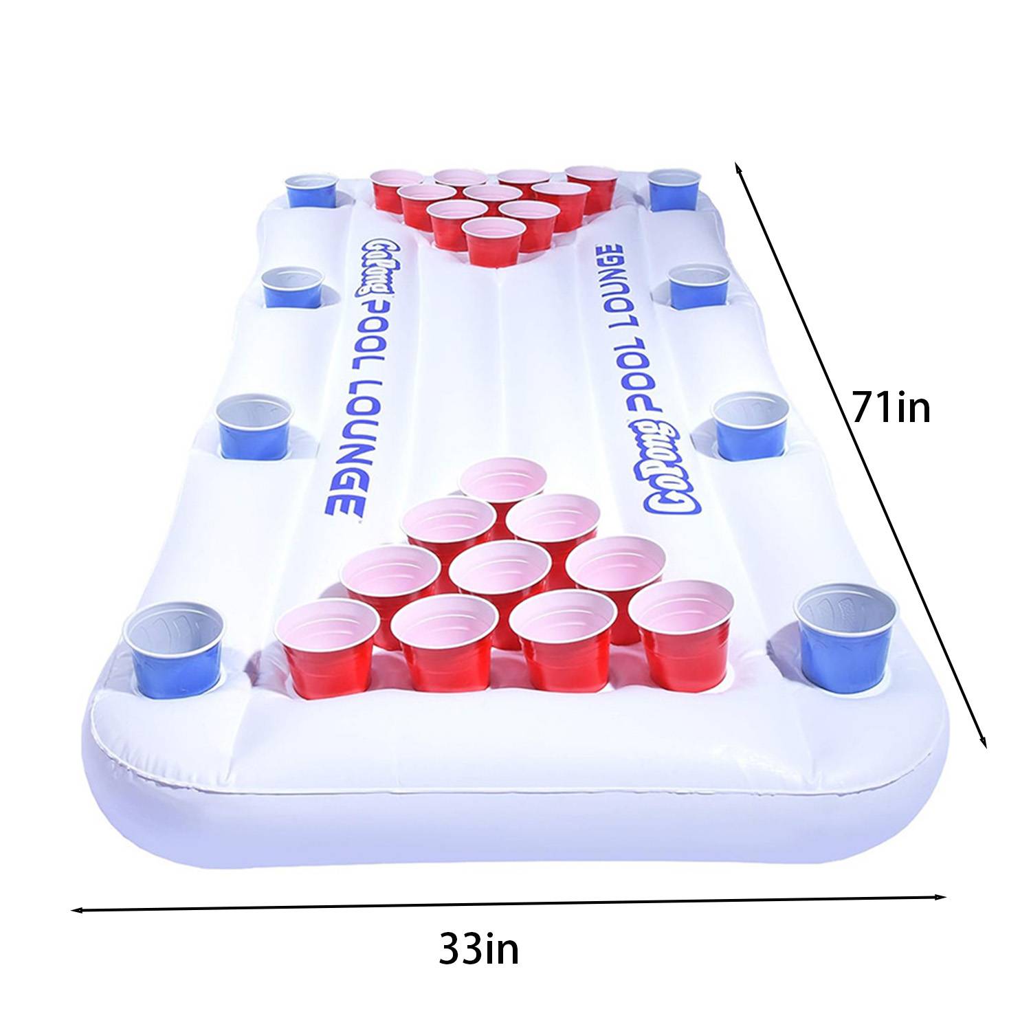 Inflatable Beer Pong Pool Float Lounge Table 4