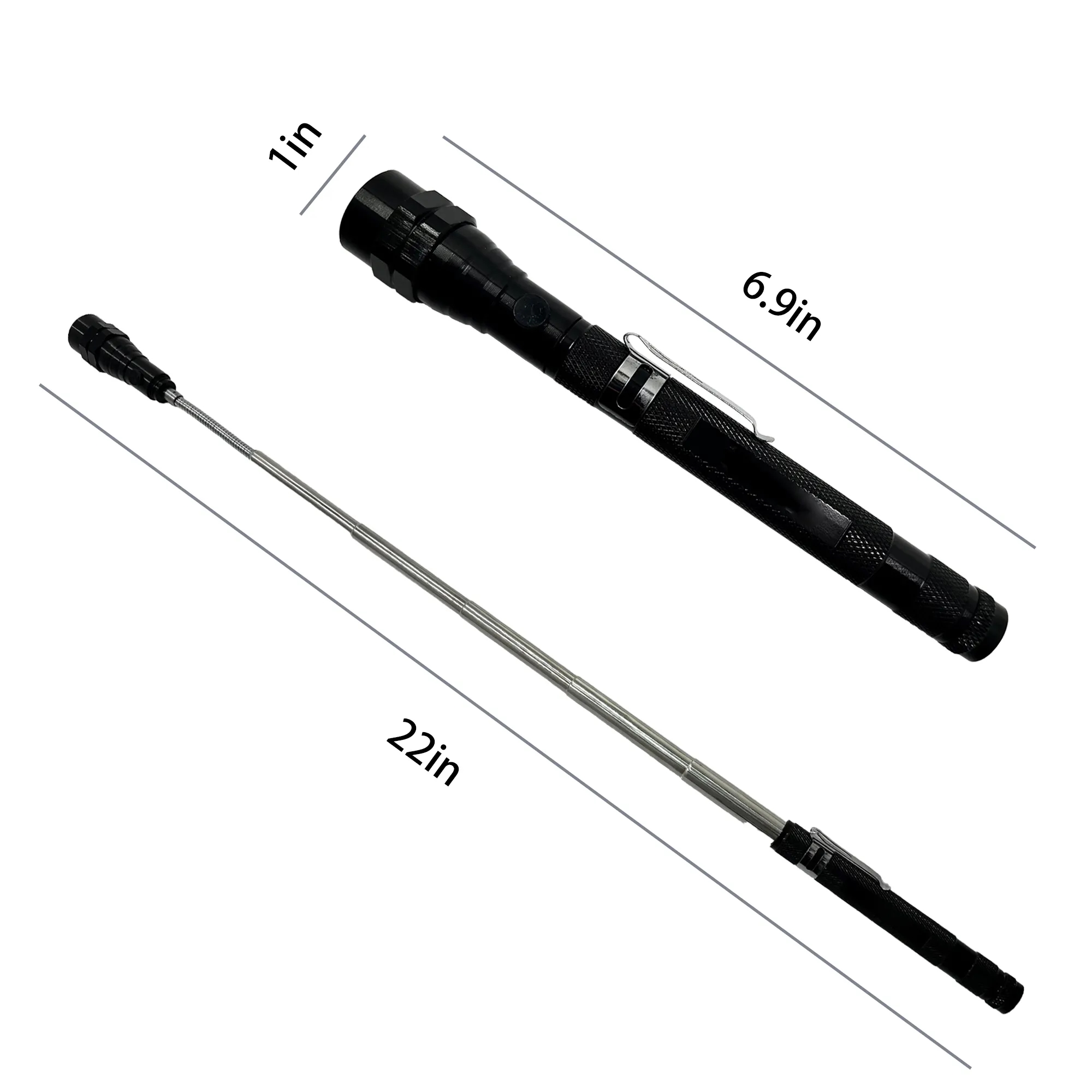 Magnetic Retractable LED Flashlight 3