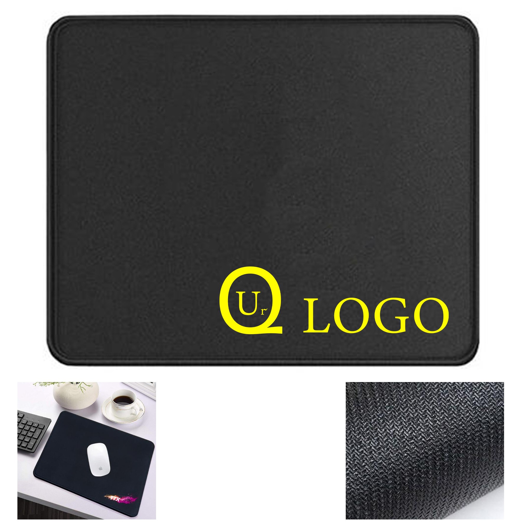 9.84 X 11.81 X 0.12 Inch Anti-Slip Rubber Mouse Mat
