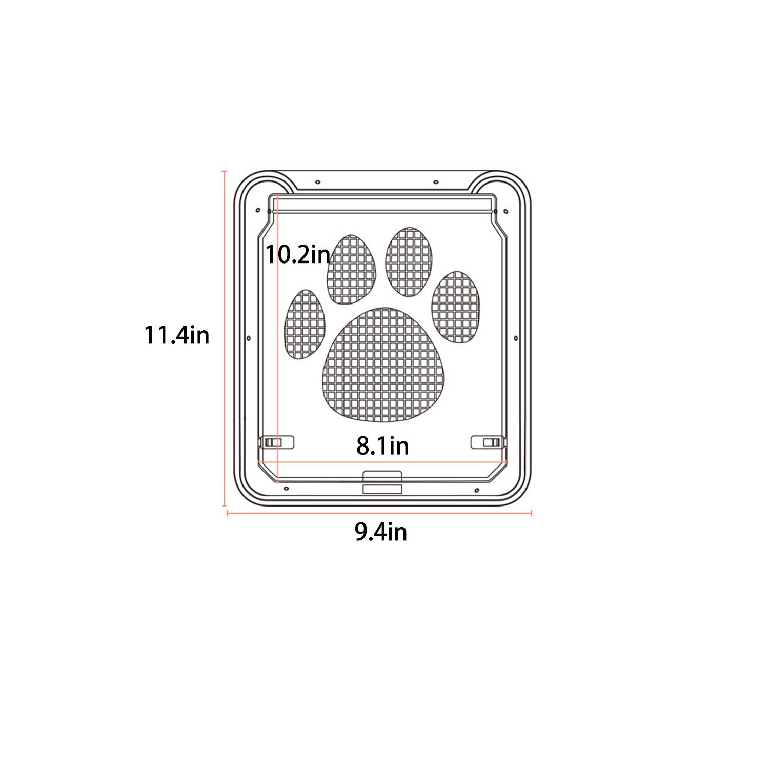 Screen Porch Doggie Door Automatic Closing for pet 3