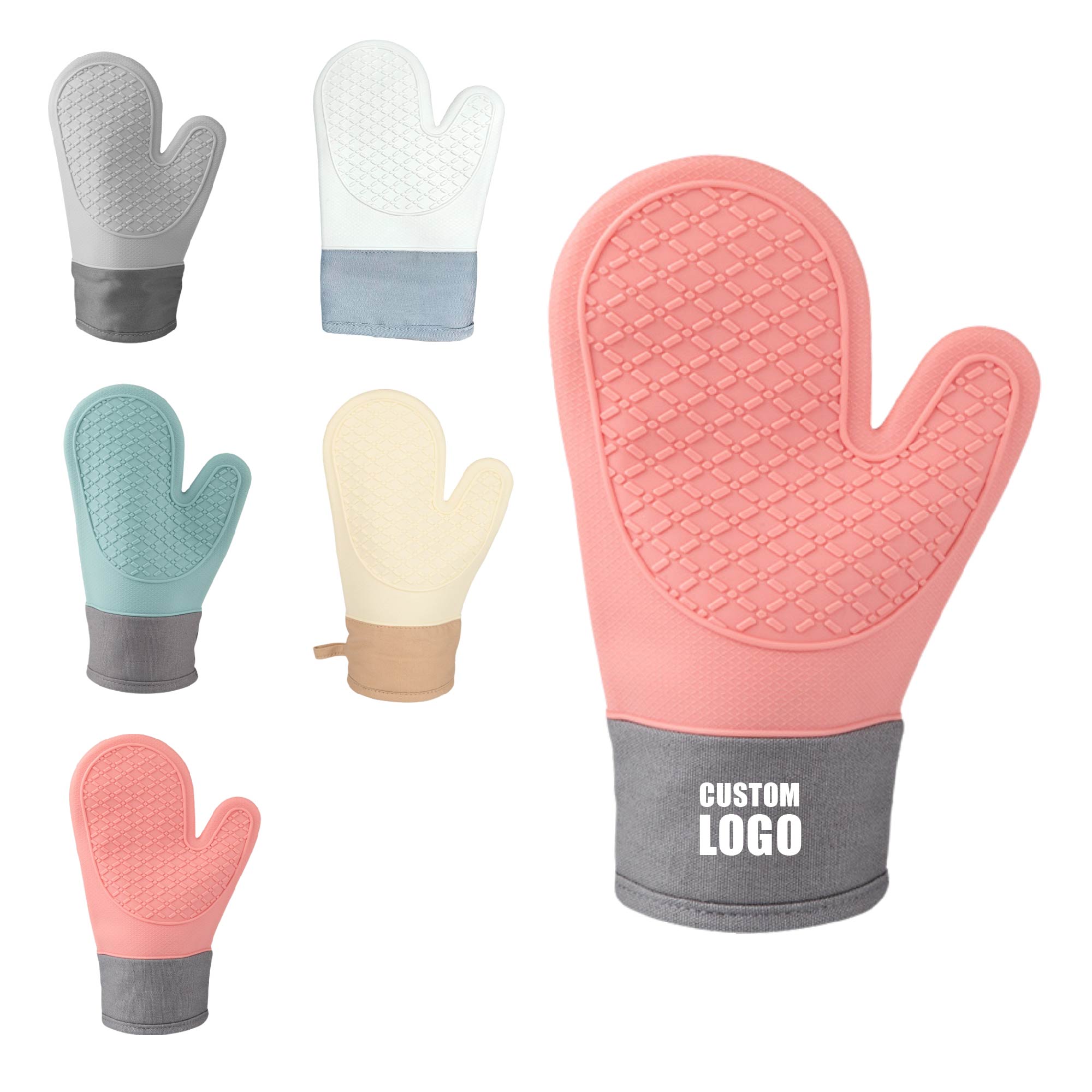 Heat-Resistant Silicone Oven Mitts 1pc 2