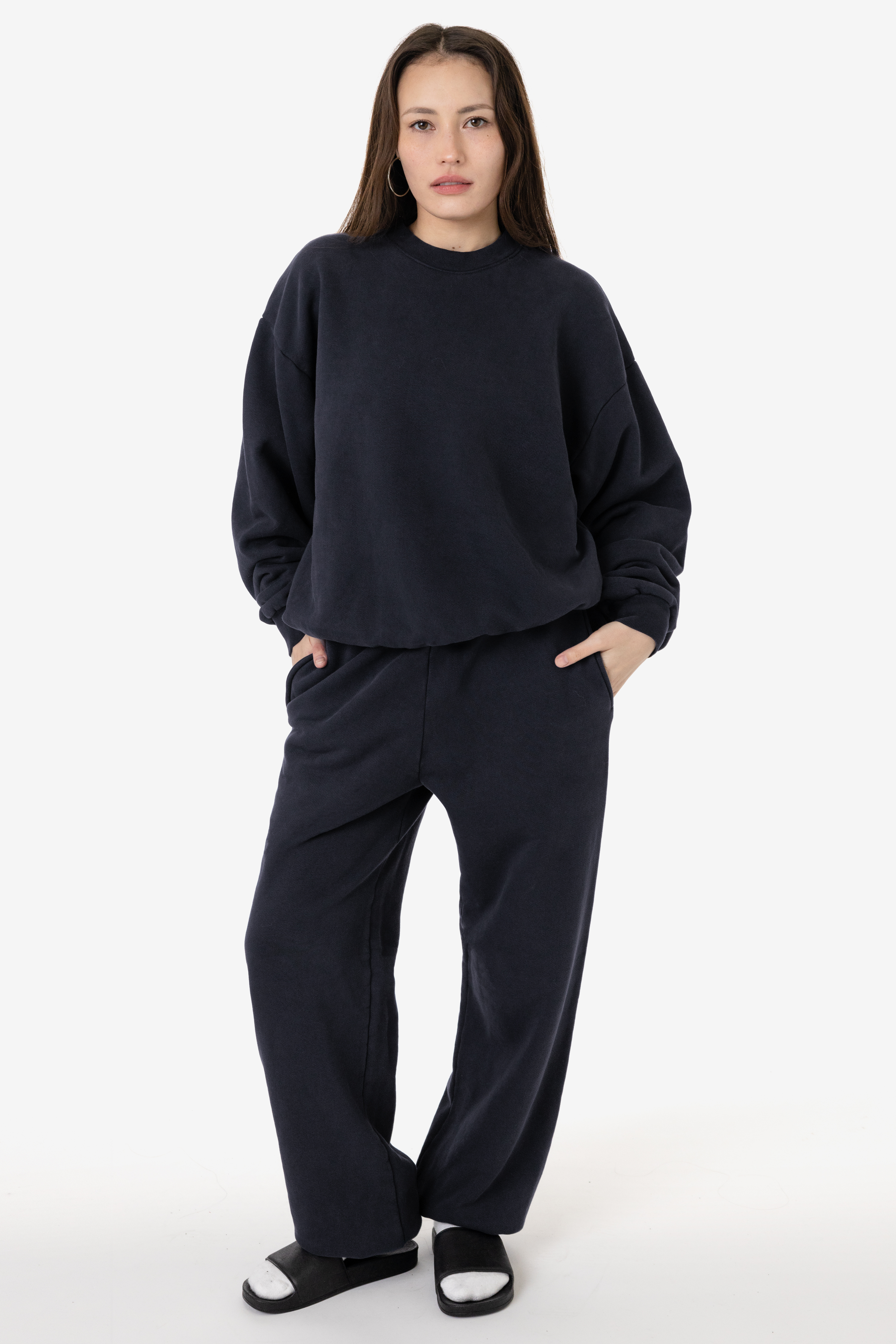 16OZ. GARMENT DYE PLUSH FLEECE CREWNECK 7