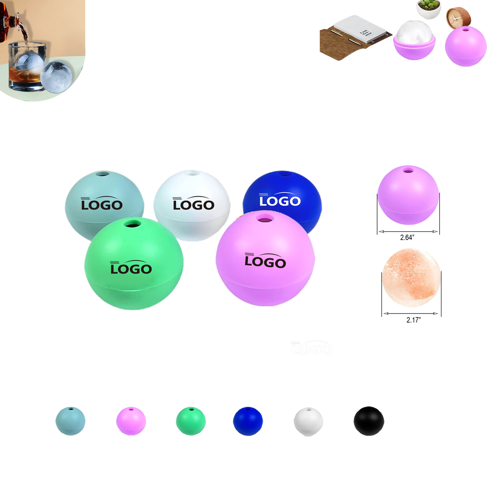 Silicone Ice Cube Sphere Mold MOQ50 6