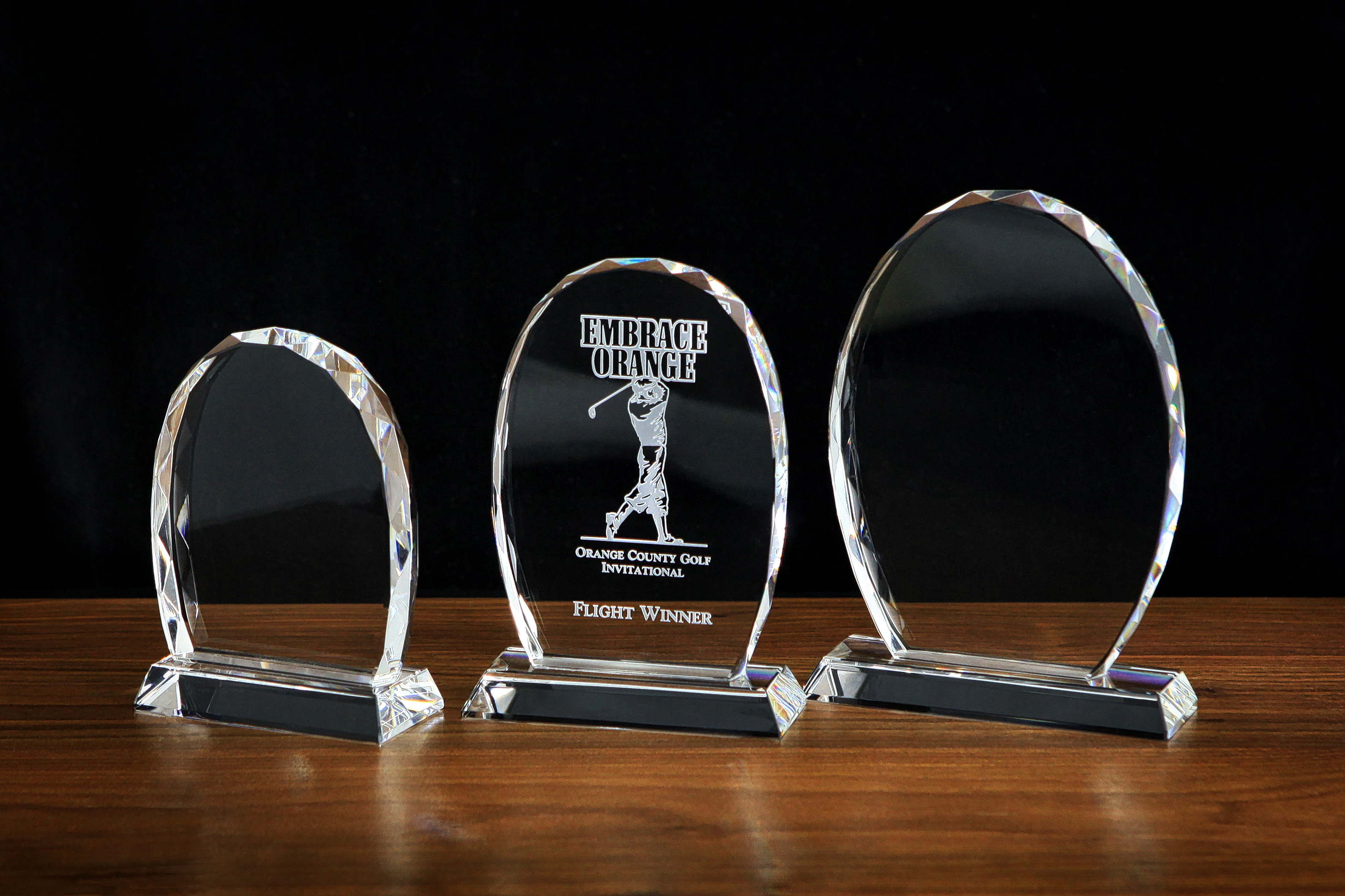 Crystal Standing Oval Award (6"x4") 2
