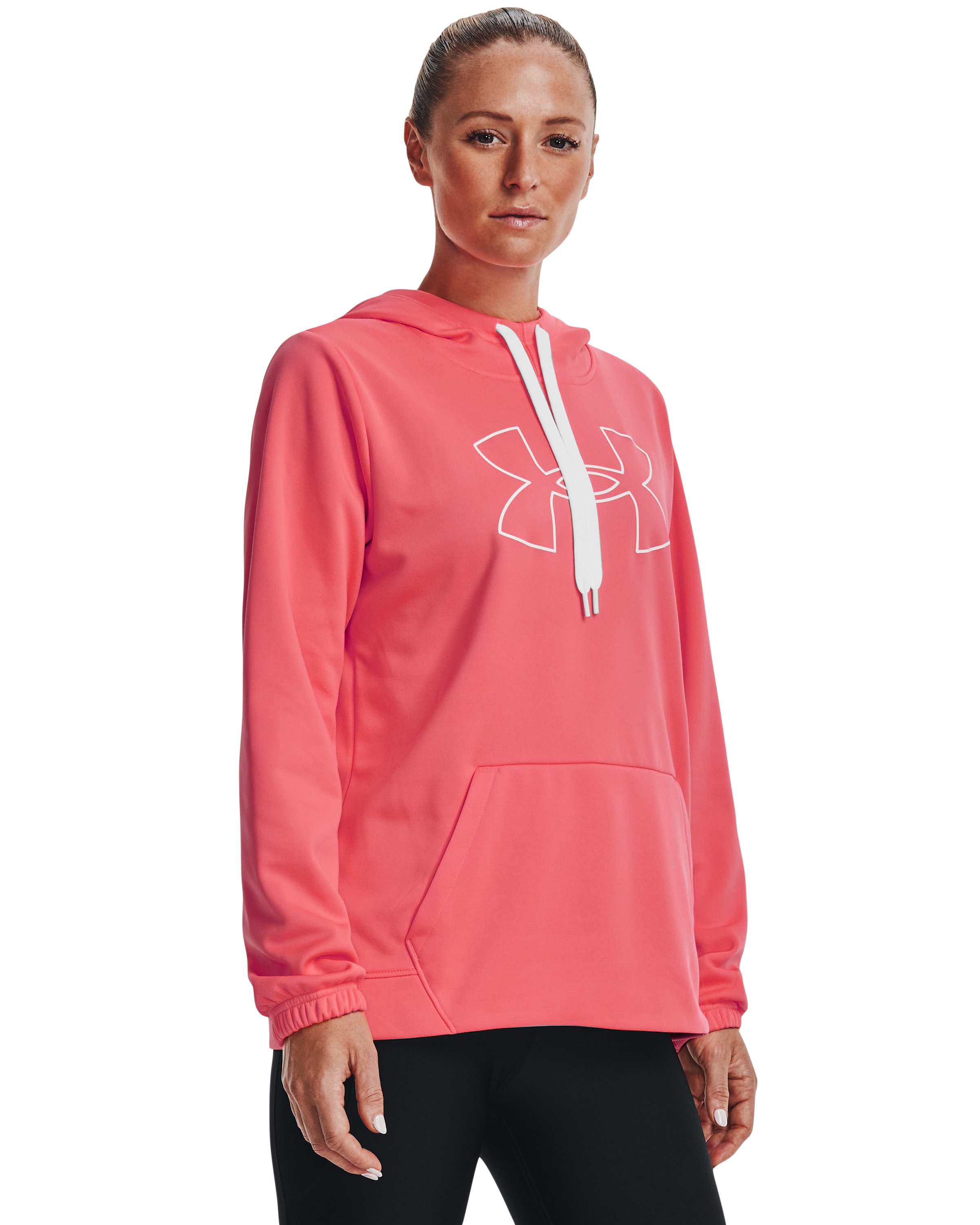Women's Armour Fleece Silicone Outline Big Logo Hoodie 3