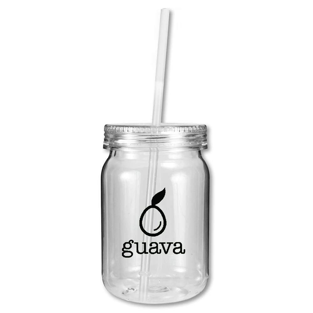 24 oz. Plastic Mason Jar