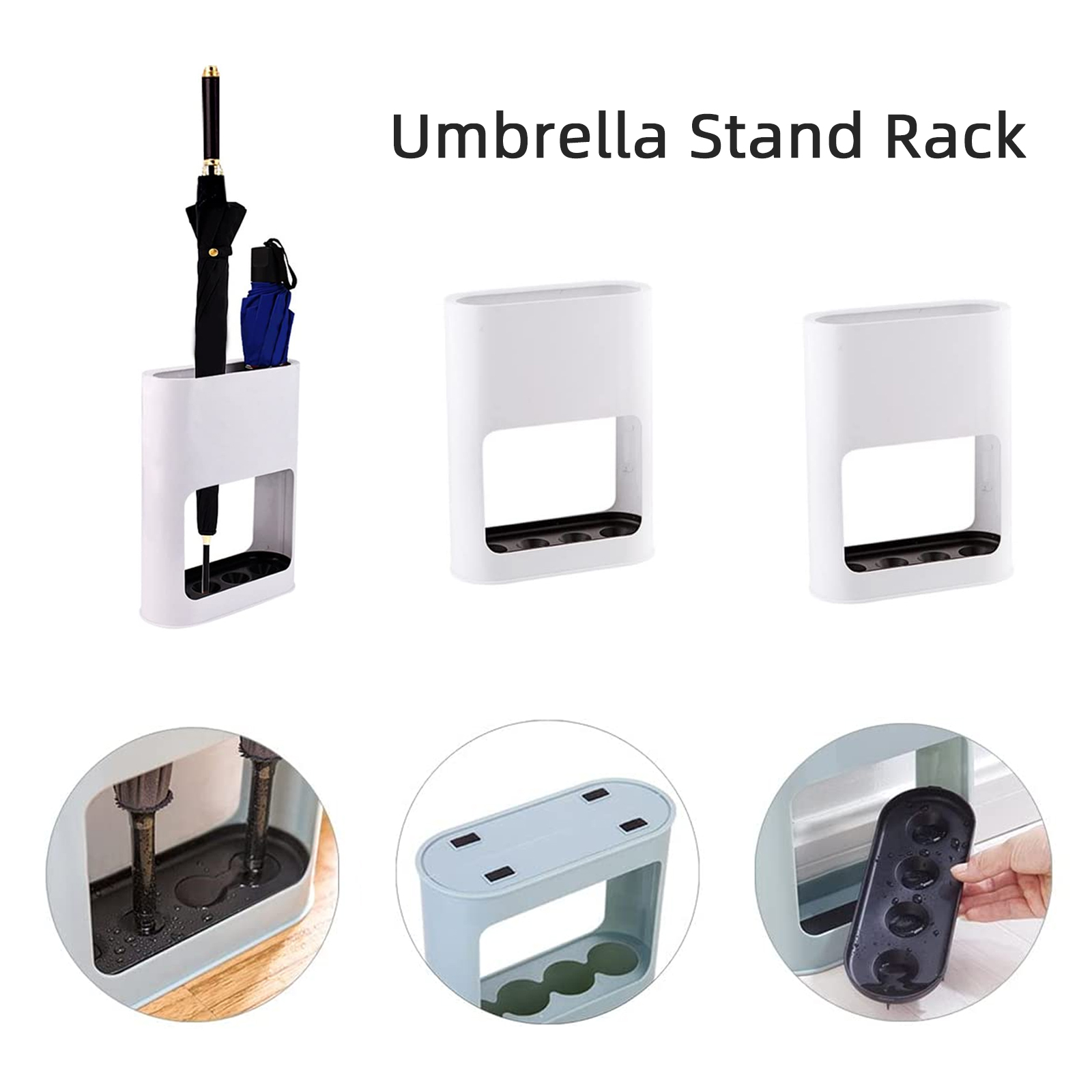 Small Umbrella Stand Rack Cane Holder with Drip Tray 2