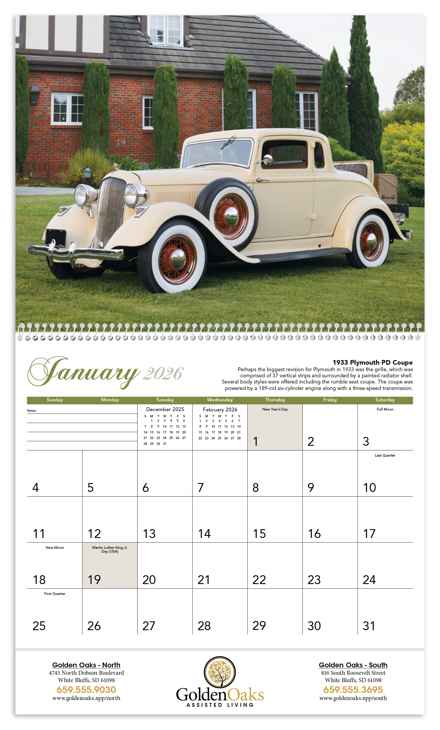 Triumph® Calendars Antique Cars Calendar 71