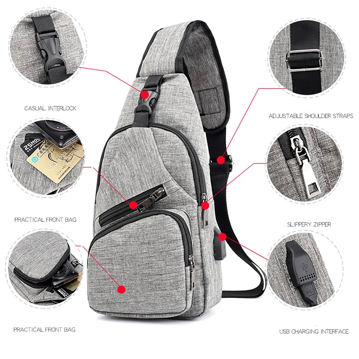 Multipurpose Crossbody Shoulder Sling Bag 4