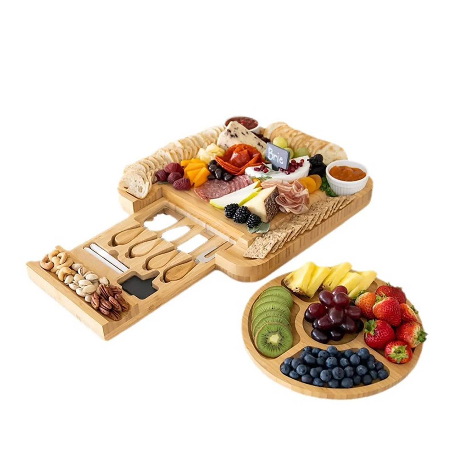 Bamboo Cheese Board Set 3
