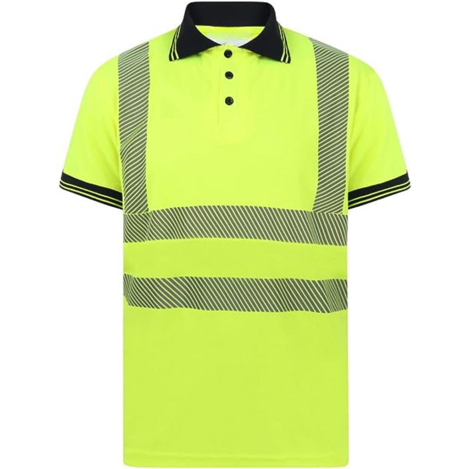 Odor Reducing Segmented Class 2 rPET Safety Polo Shirt 3