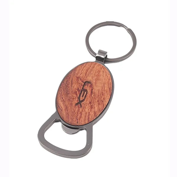 Natural Bamboo Opener Keyring 6