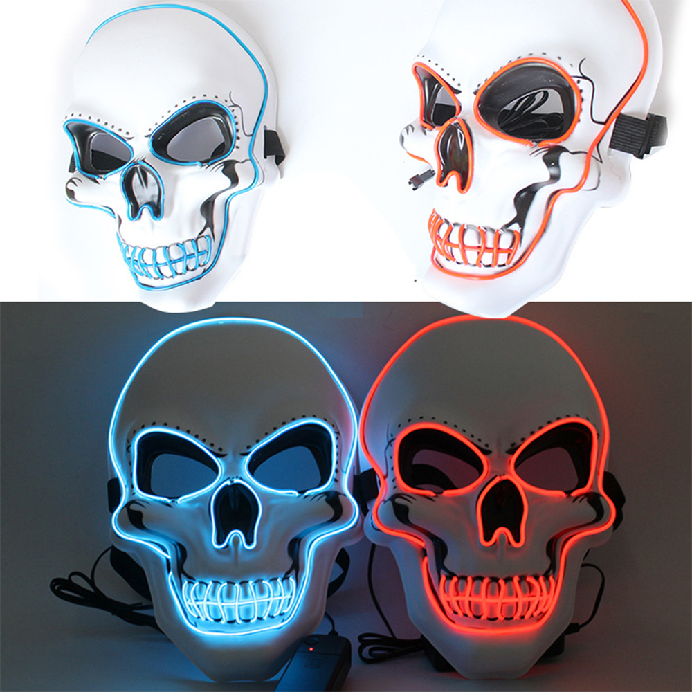 Halloween LED Skeleton Luminous Mask 8