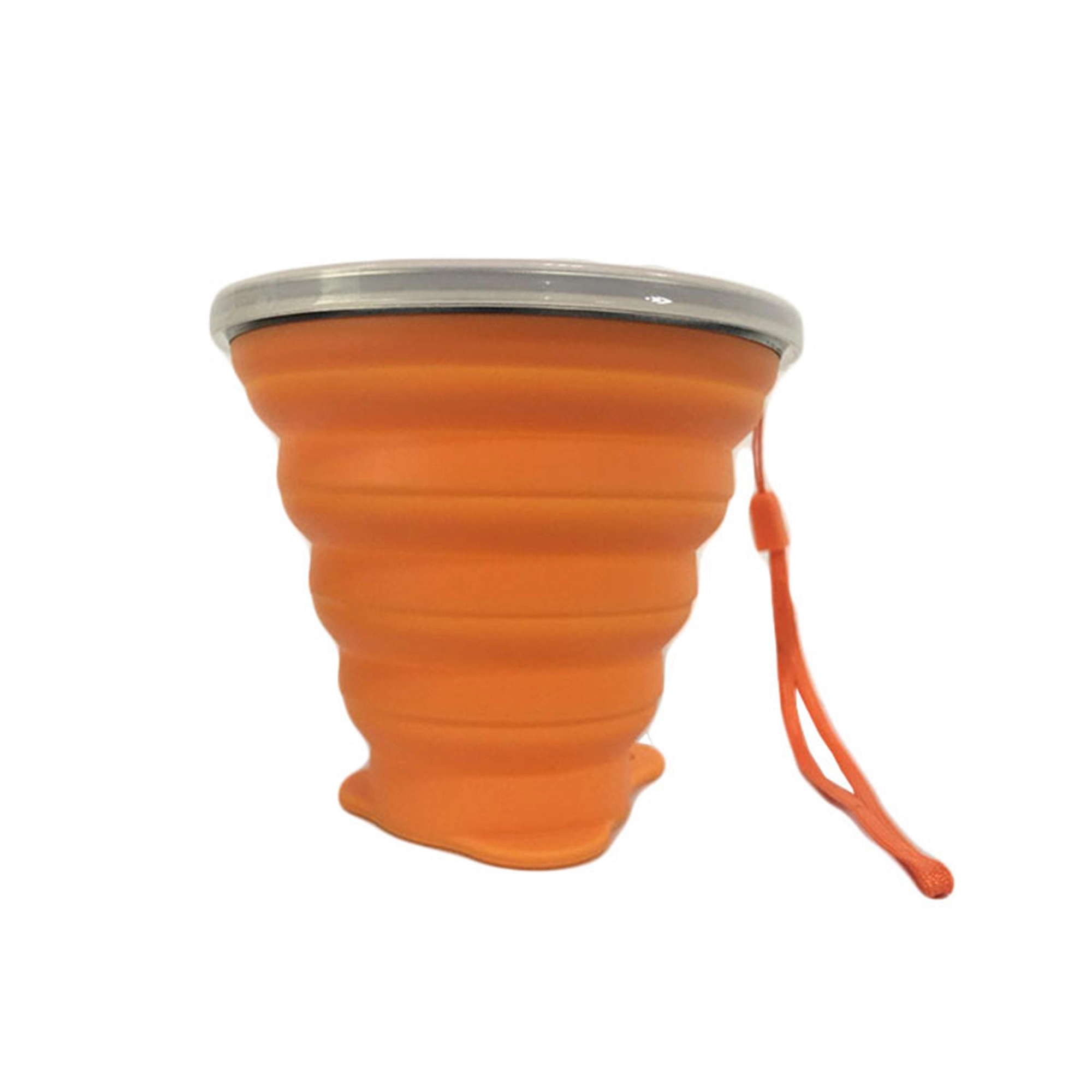 9 oz Silicone Collapsible Travel Cup With Lid 9