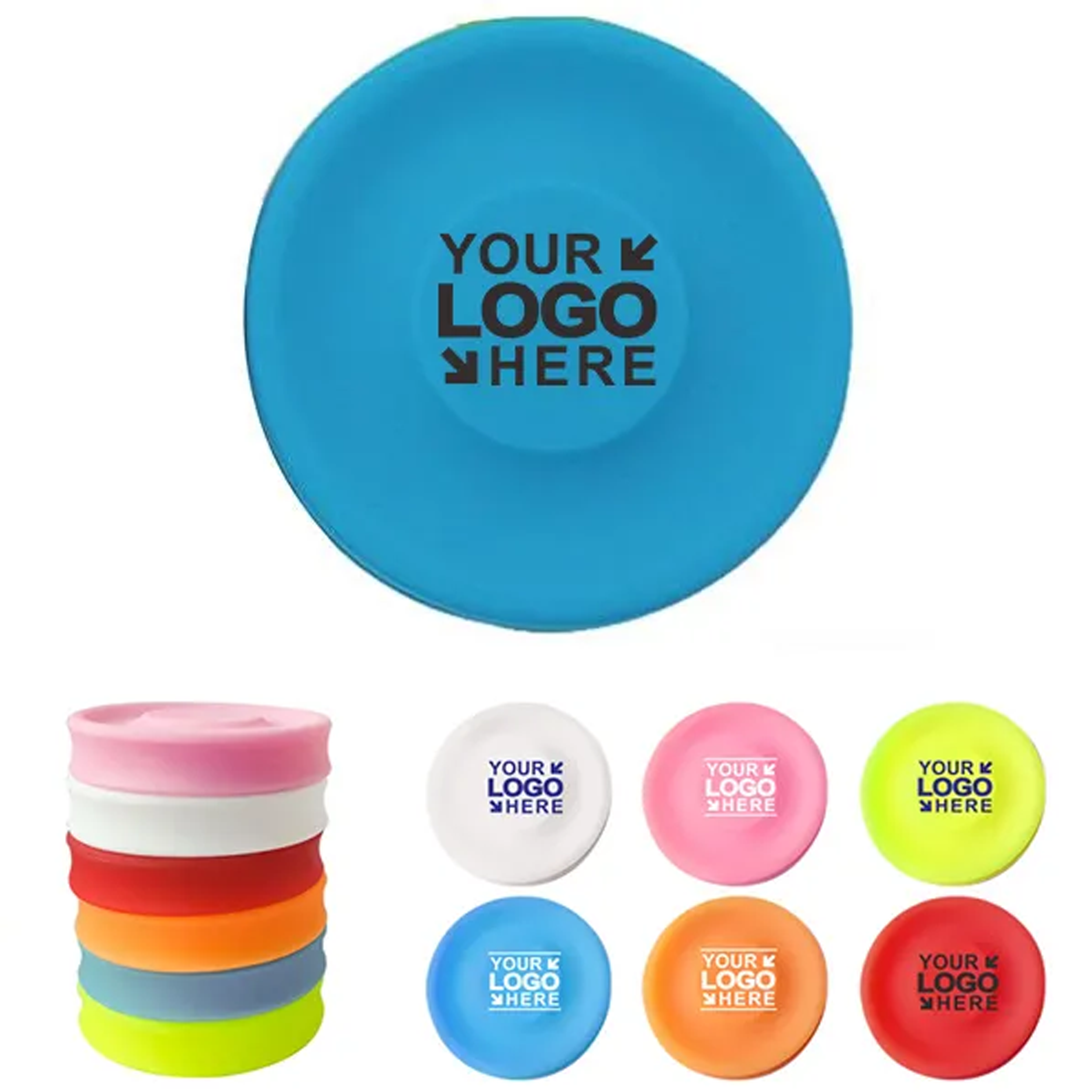 MOQ50Pcs Silicone Pet Flying Disc 2