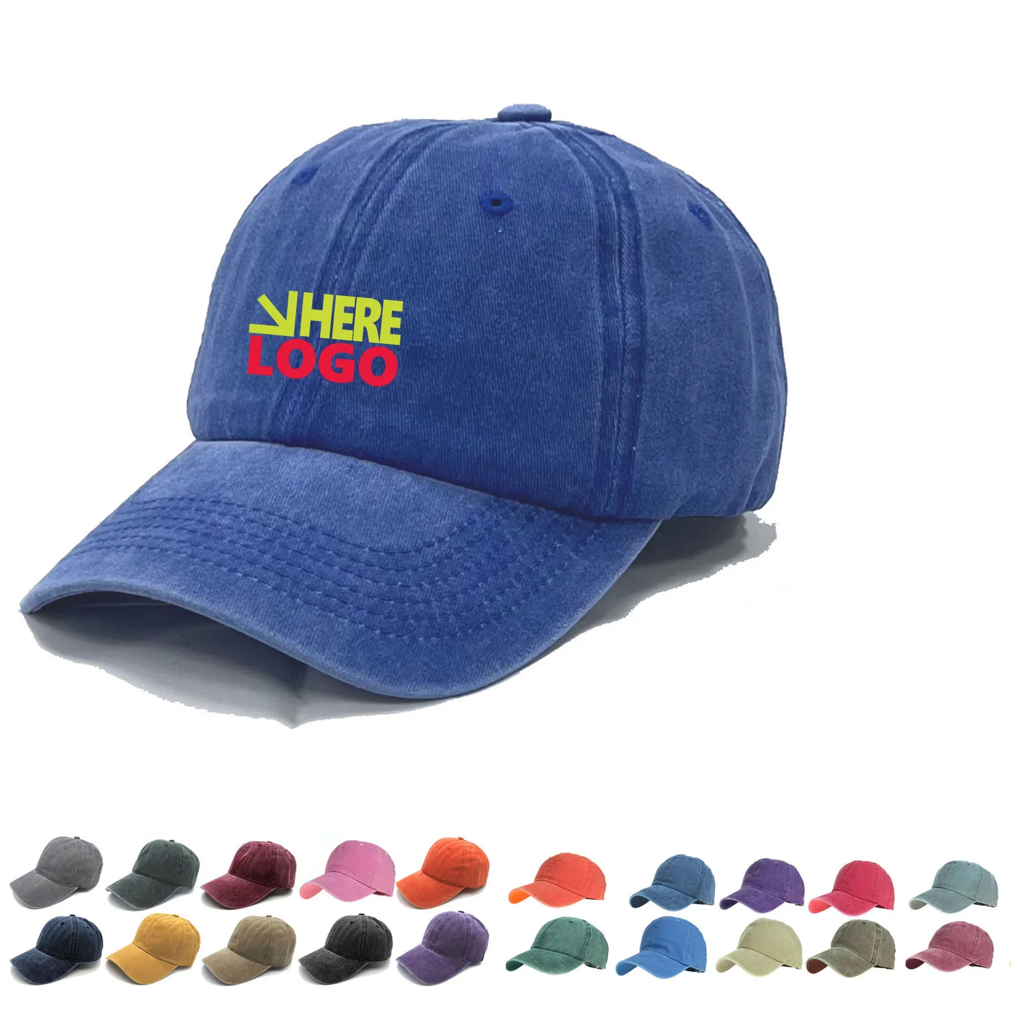 Vintage Washed Distressed Baseball Cap 12