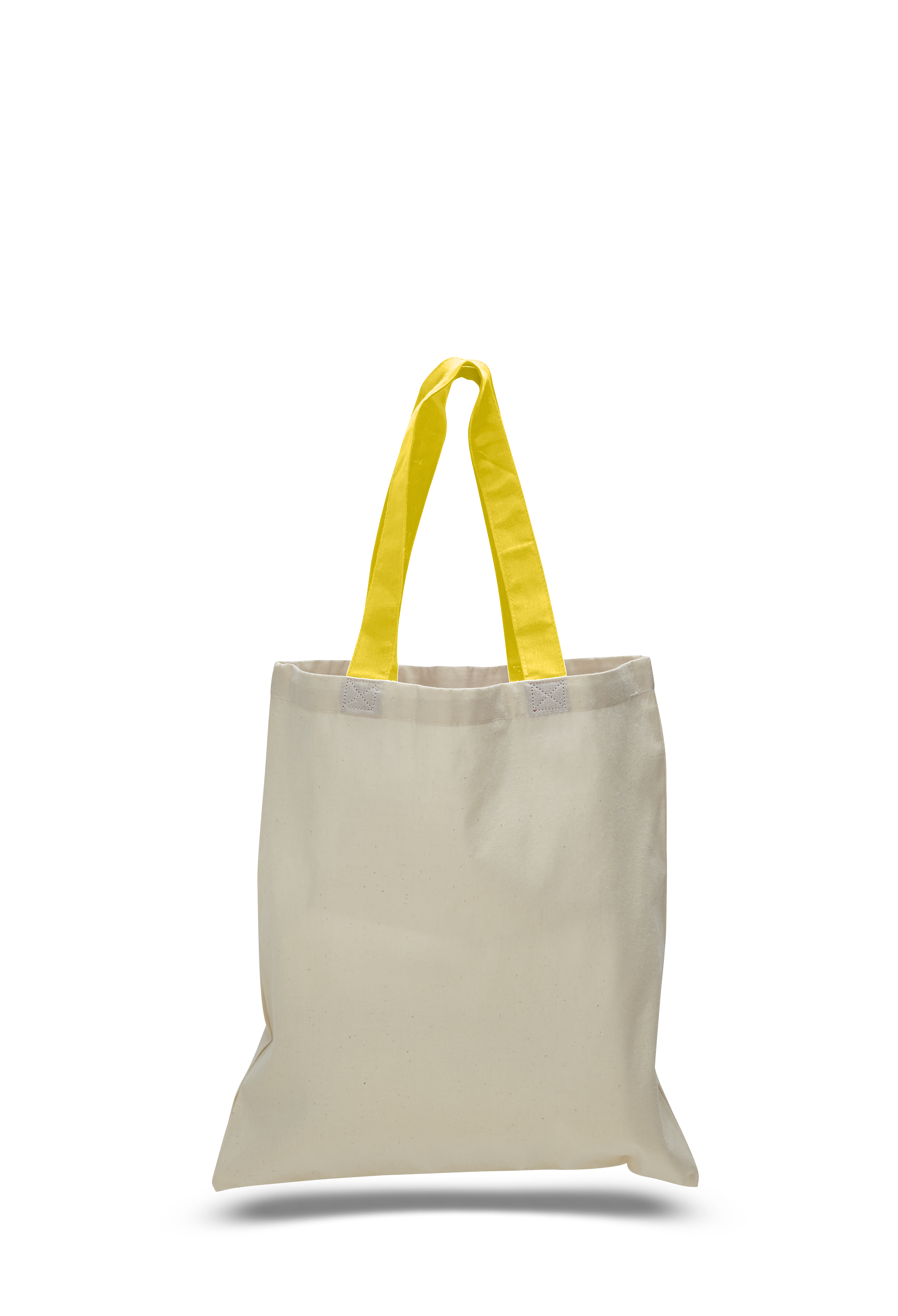 Economical Cotton Tote Bag with Colored Handles, custom tote bag with logo imprint 3
