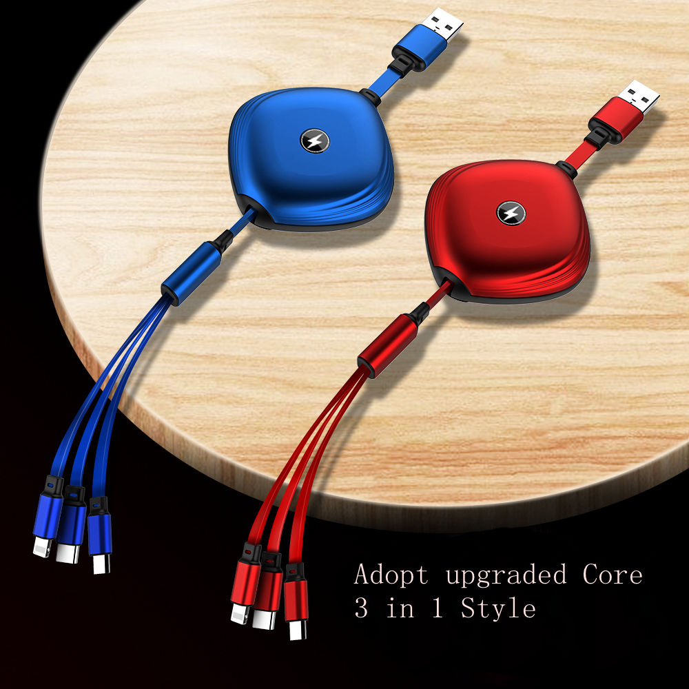 3 in 1 Charger Cable with Storage 4