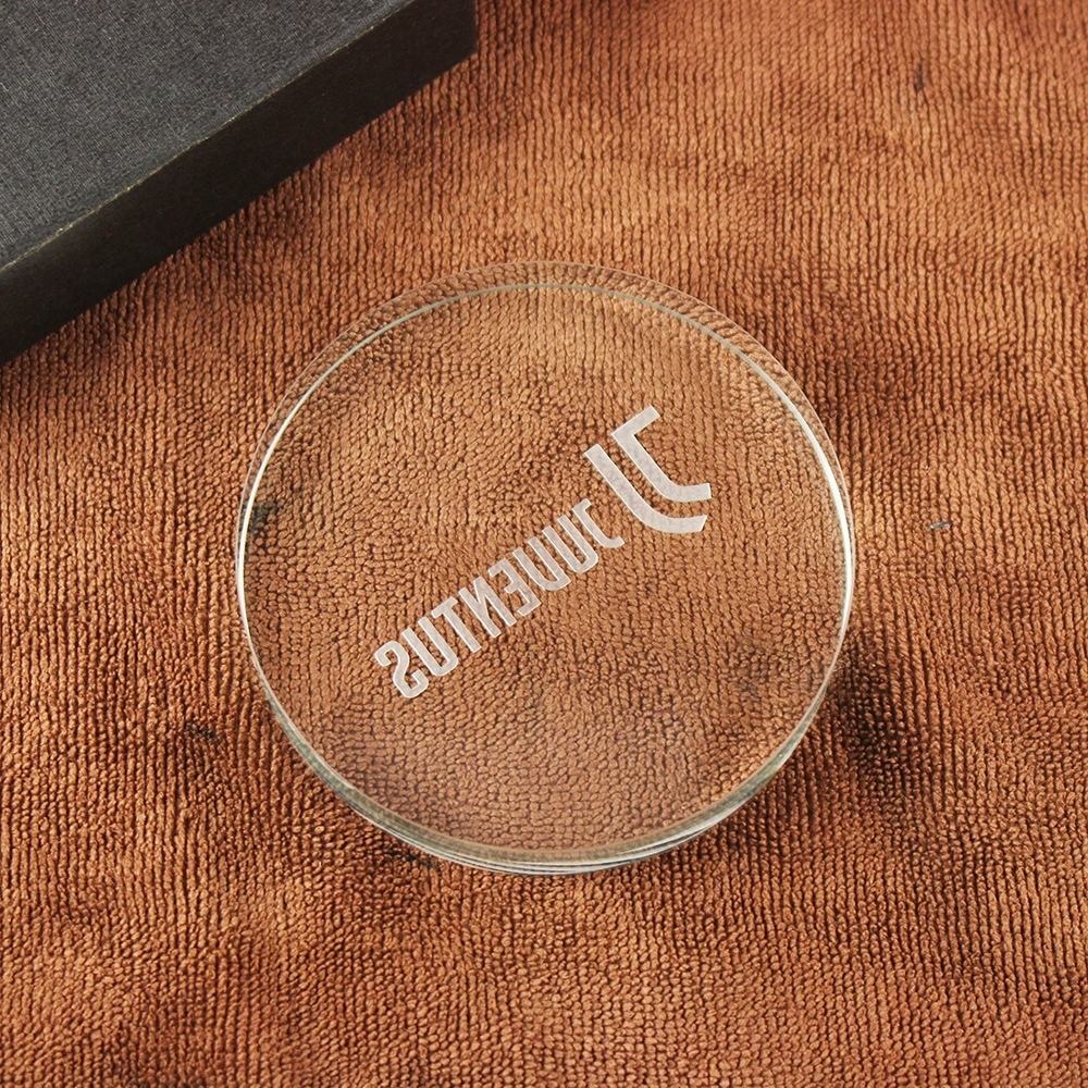 Personalized Circle Crystal Paperweight 3