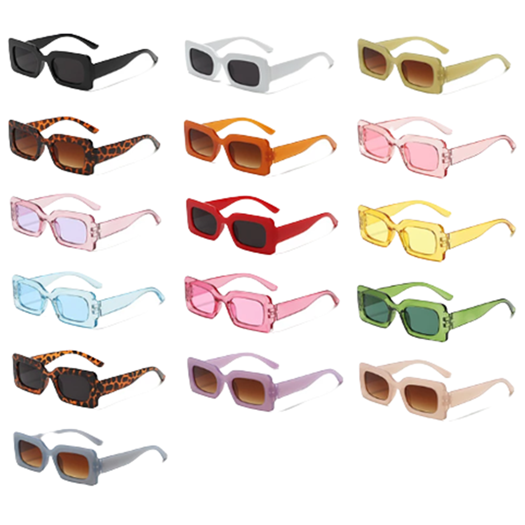 Rectangle Small Frame Square Sunglasses 27