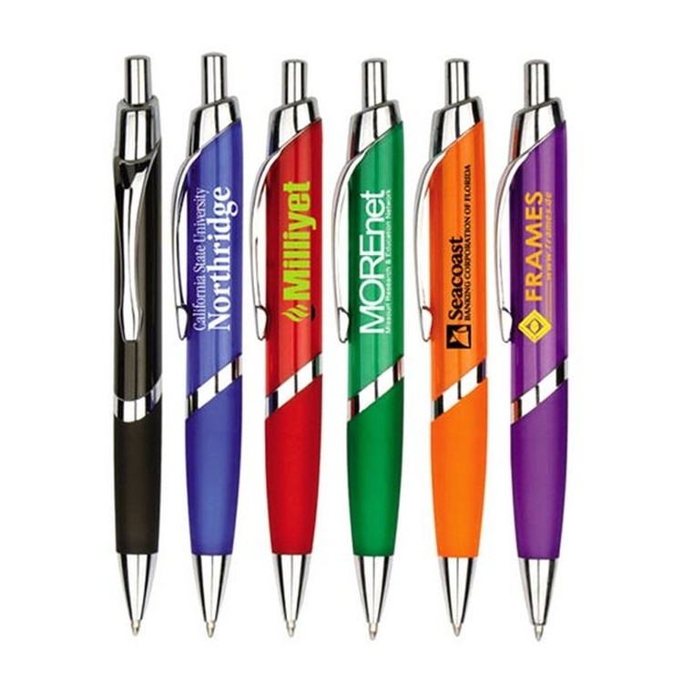 Promotional Custom Ballpoint Pen with Rubber Grip 2