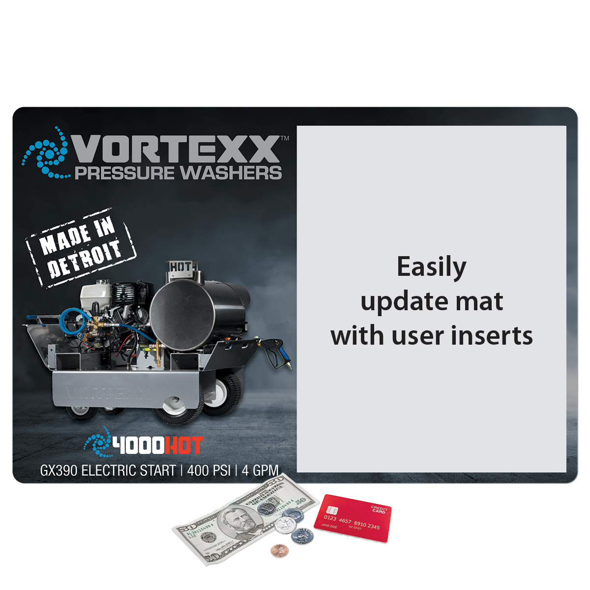 Frame-It Flex DuraTec Window Counter Mat-12"x18"x1/8" 2