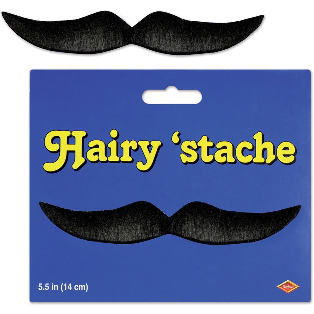 Hairy 'Staches - Black 5.5" 2