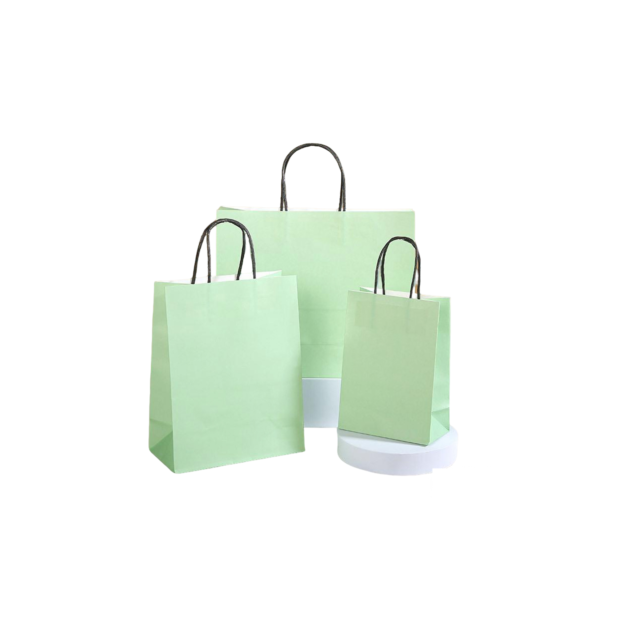 Ink Absorbent Paper Shopping Bag With Twisted Handle 6 x 3.15 x 8.25" 3