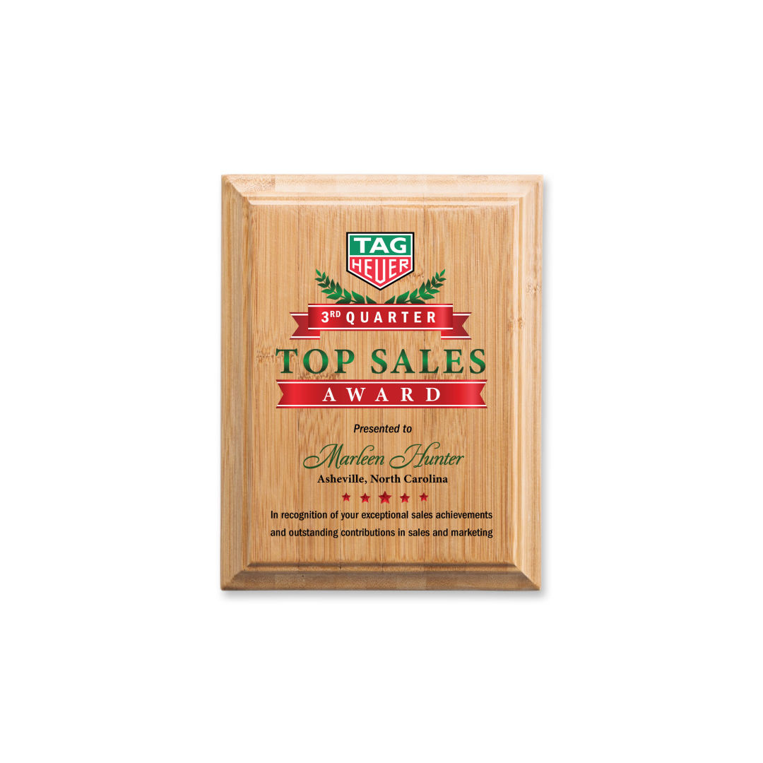 Bamboo VividPrint™ Plaque 6