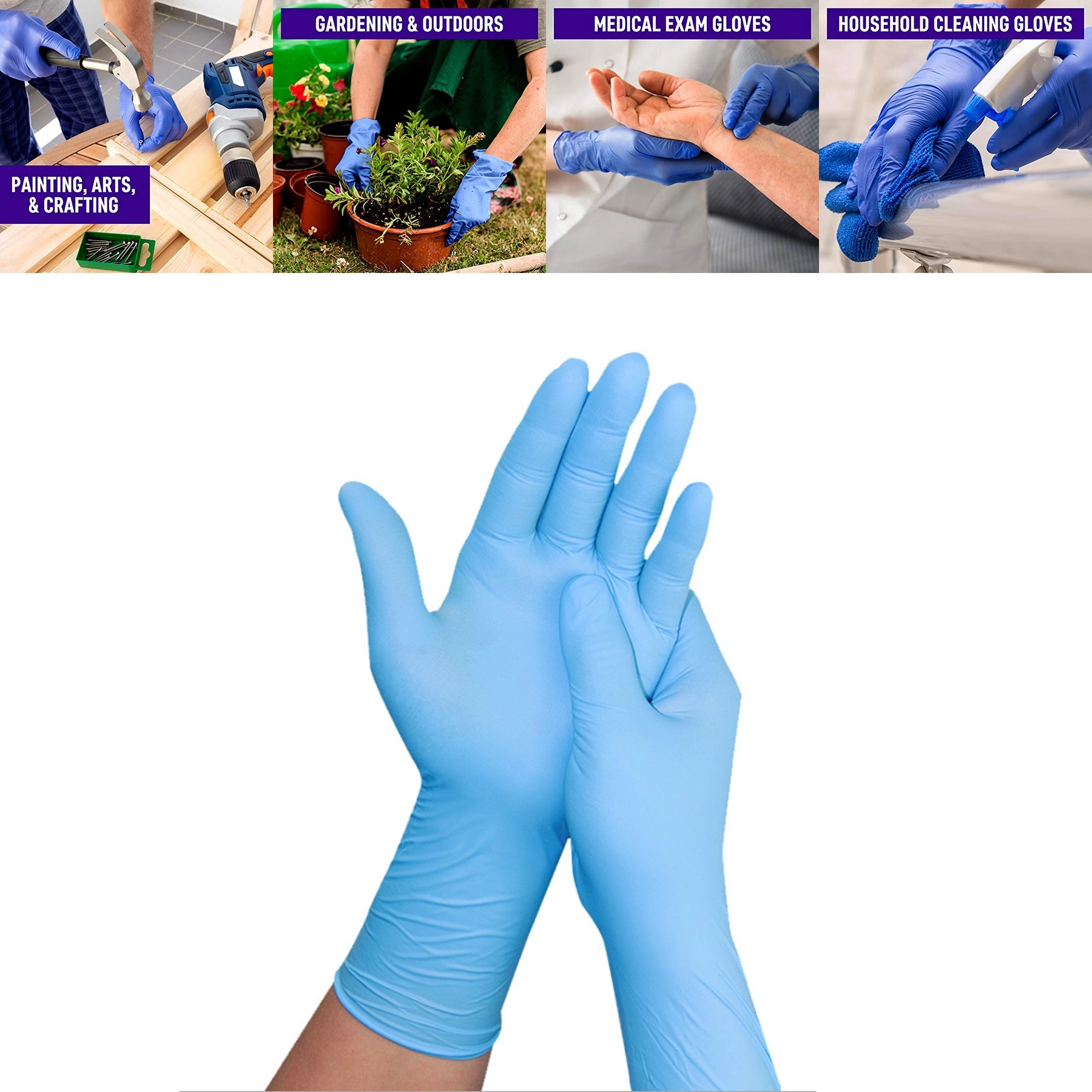 Powder Free Disposable Nitrile Gloves 1