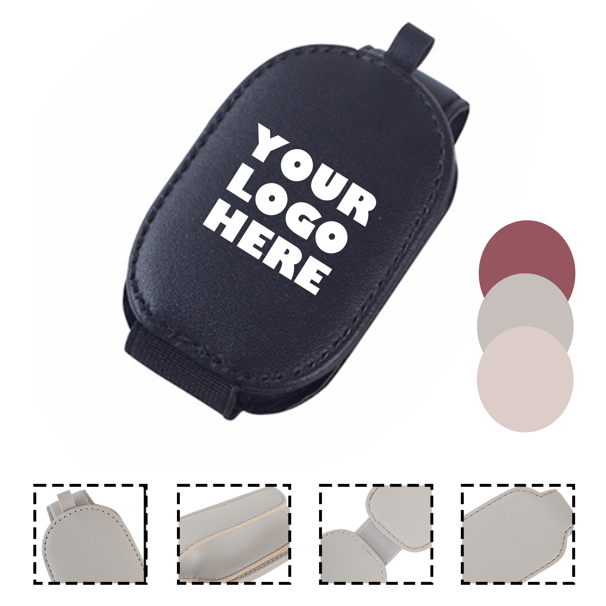 Customizable Car Glasses Holder 2