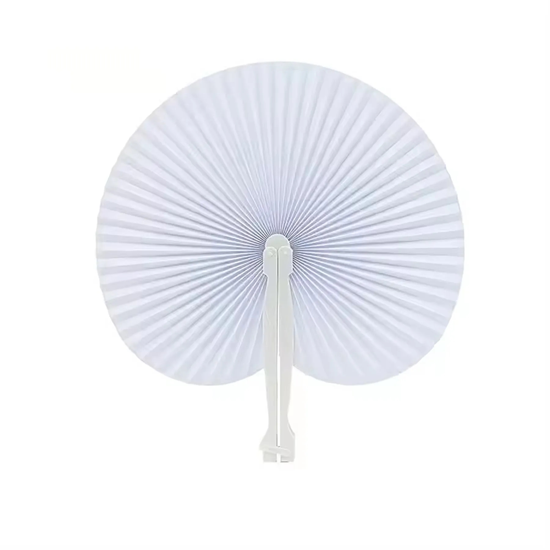 Paper Hand Fans Round Colorful 3