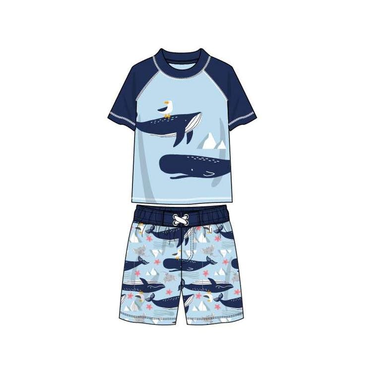 Boys Rash Guard 2-Piece Sets Size 2T-4T 2