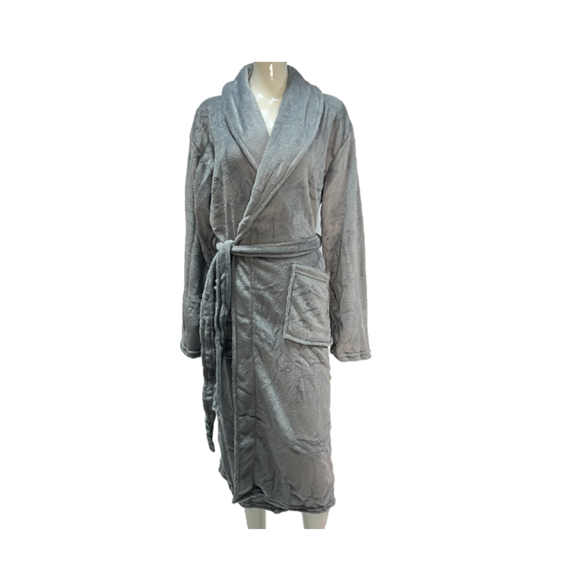 MOQ 25 PCS Soft Long Flannel Nightgown Bathrobe 11