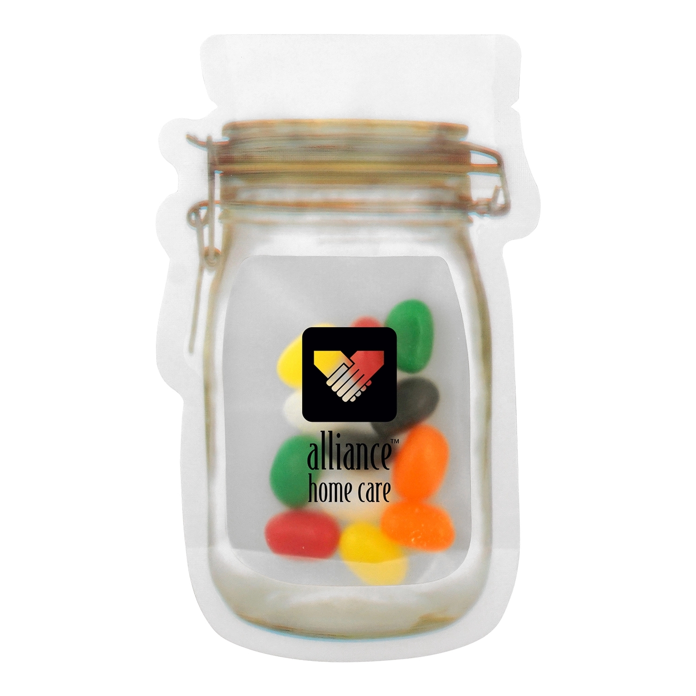 MASON JAR BAG OF CANDY 12