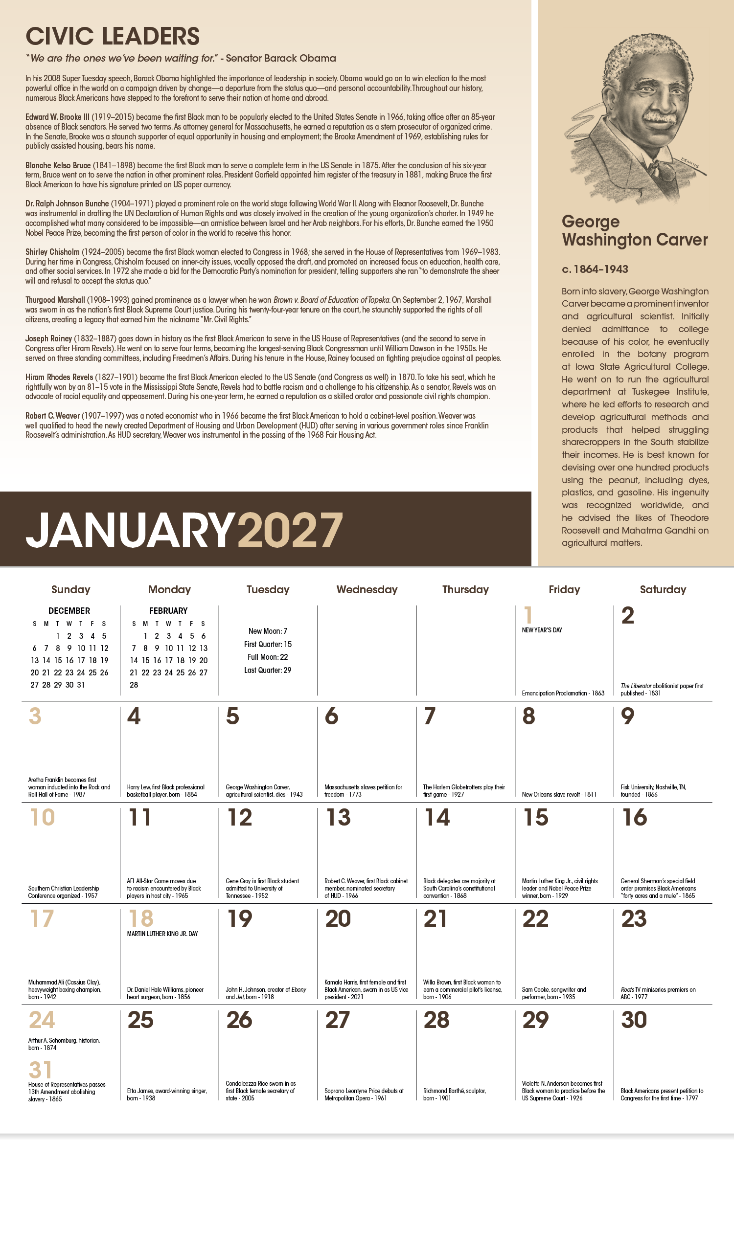 Triumph® Calendars African-American Heritage Barack Obama Calendar 71