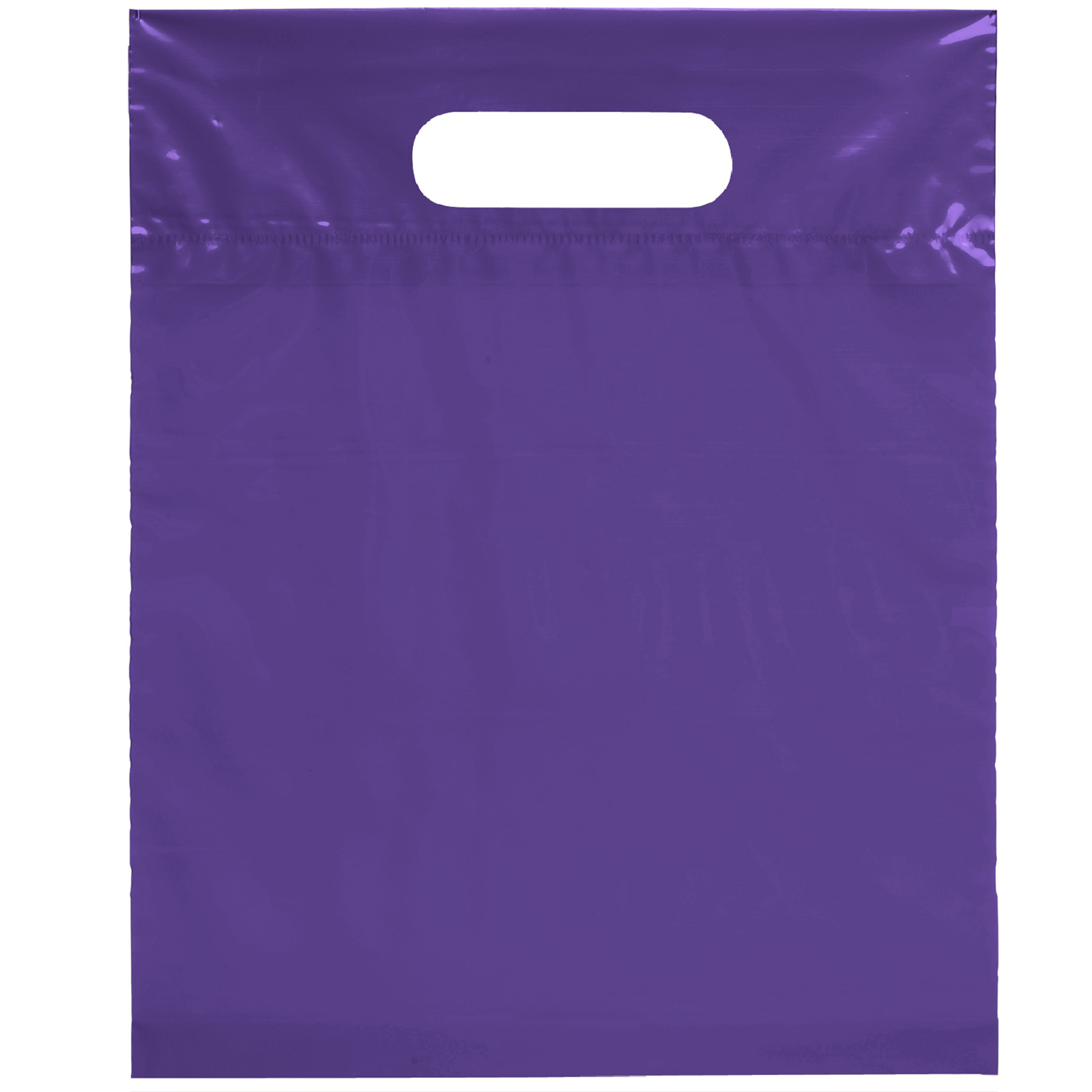 Die Cut Handle Bag - 9 1/2W x 12H - Flexo Ink Print 1