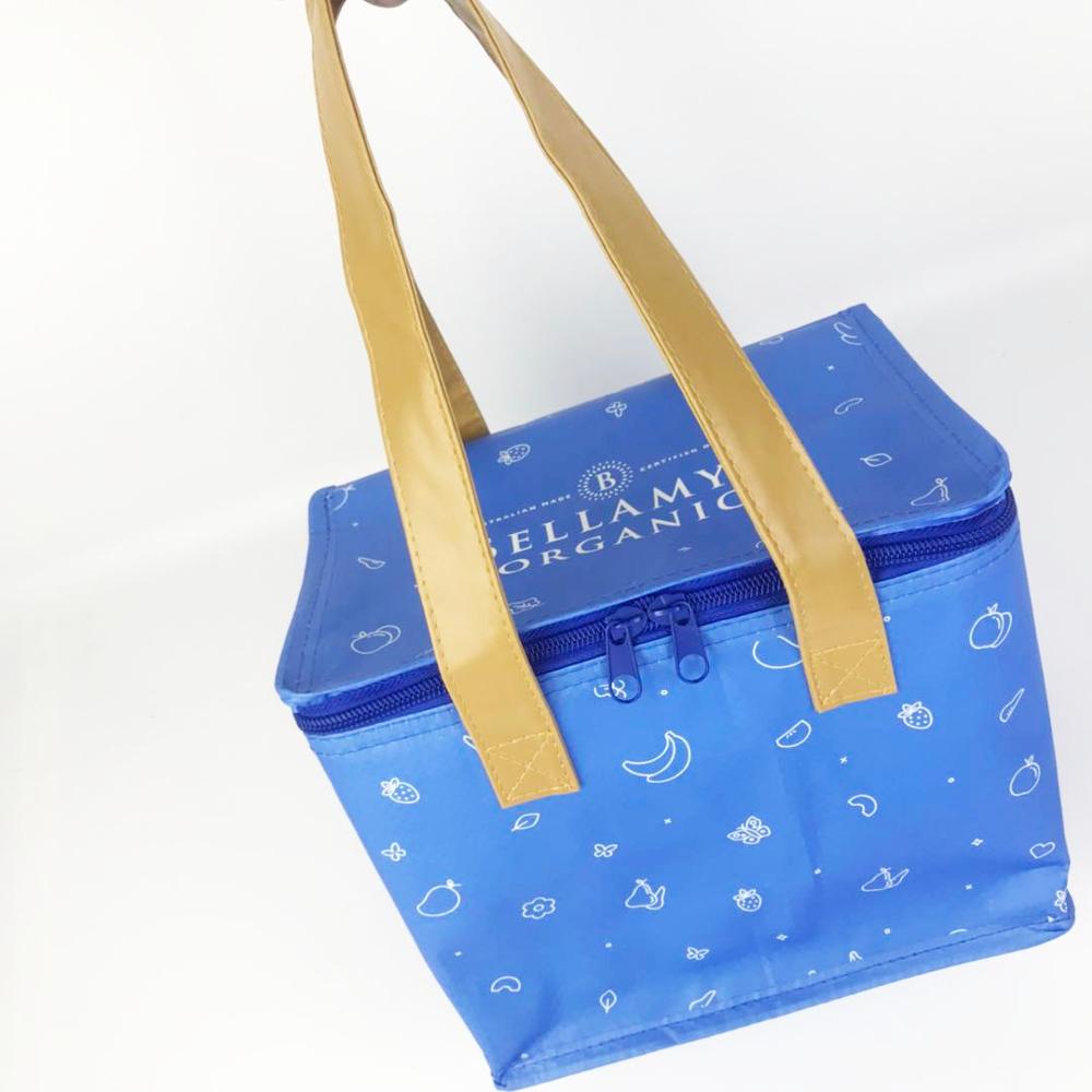 Stylish And Durable Lunch Bag With PU Leather Handles 3