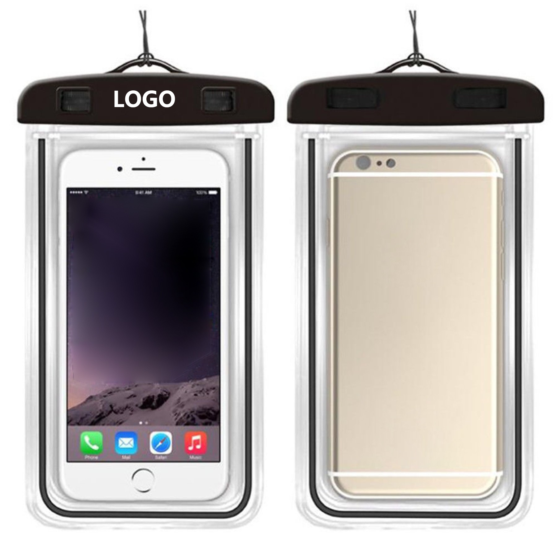 PVC Waterproof Phone Pouch With Lanyard 3