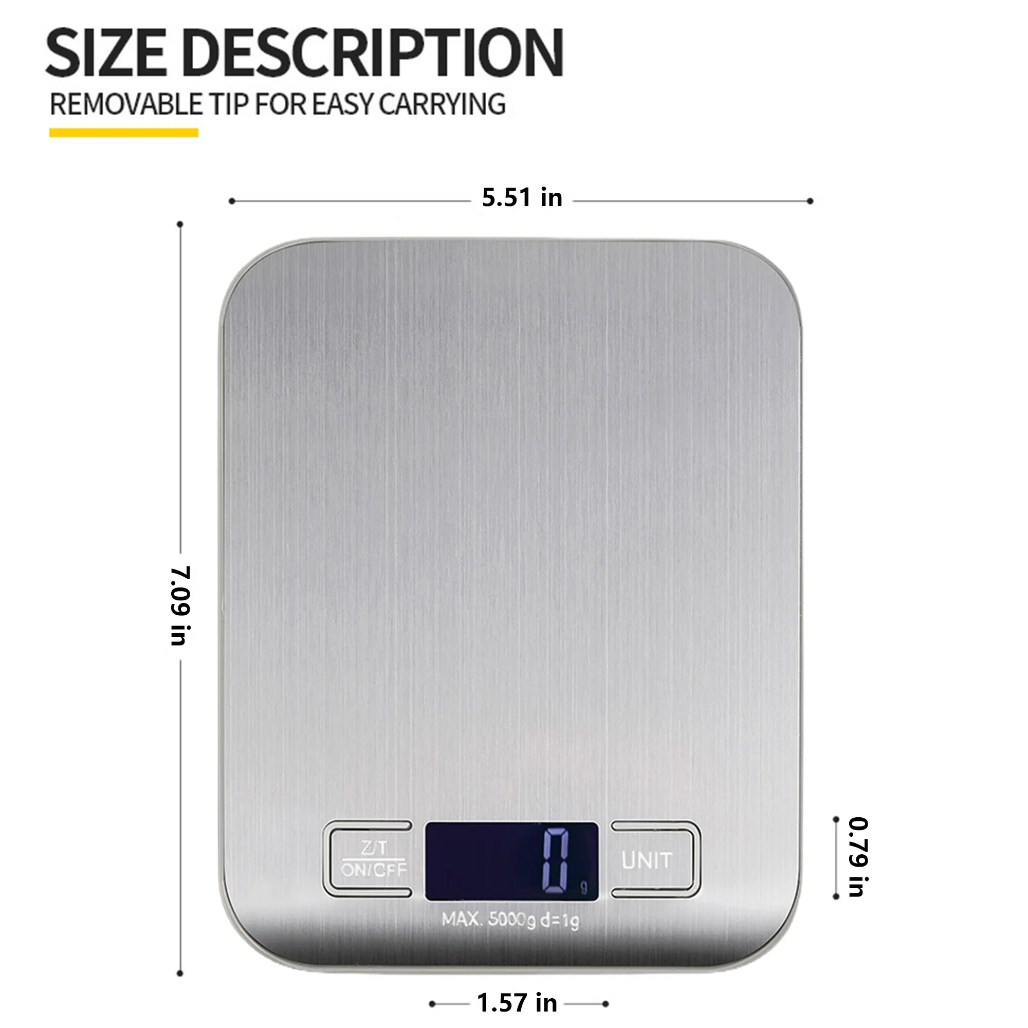Stainless Steel Kitchen Scale 10