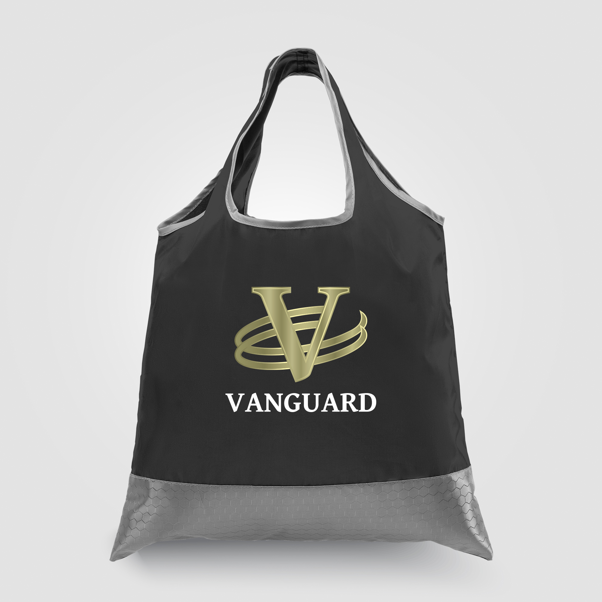 Zurich - Foldaway Shopping Tote Bag - 210D Polyester, 420D RipStop Trim 3